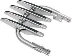 DS Chrome Billet Aluminum Steel Luggage Storage Rack