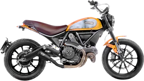 Leovince LV 10 Slip On Exhaust Muffler Pipe Silencer SS Black