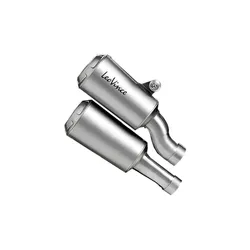 Leovince LV 10 Slip On Exhaust Muffler Duals Pipe Silencer SS