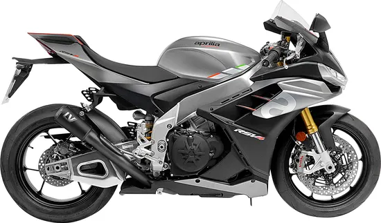 Leovince LV 10 Slip On Exhaust Muffler Pipe Silencer SS Full Black