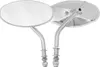 Harddrive Chrome Oval short Stem Side Mirror