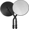 Harddrive Black 4in Right Round Side Mirror