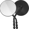 Harddrive Black 4in Left Round Side Mirror