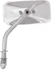 Harddrive Chrome Rectangular Side Mirror