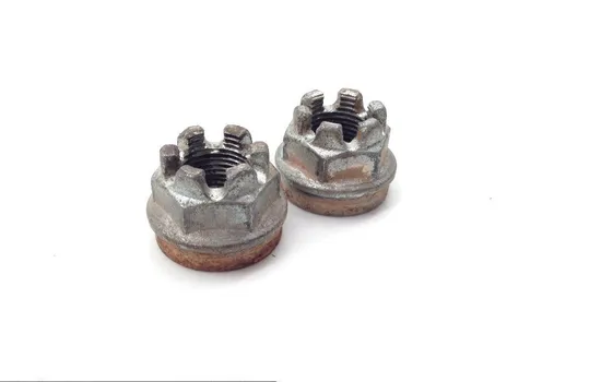 Front Wheel Hub Spindle Castle Nuts 2007 Kawasaki Prairie 360 KVF360A 4x4 1782