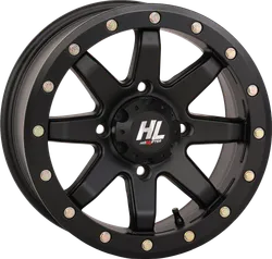 HL9 Beadlock Front Rear Wheel Matte Black 15x7 4/156 5+2 30mm