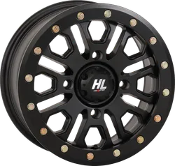 HL23 Front Rear Wheel Matte Black 15x7 4/137 5+2 +38mm
