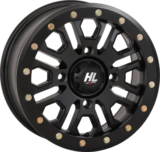 HL23 Front Rear Wheel Matte Black 15x7 4/156 5+2 +38mm