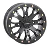 Matte Black SB-4 Beadlock Wheel Rim 15x7 4/137 6+1 Front Rear