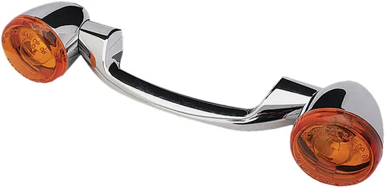 Harddrive Chrome Light Bar w/ Amber Lenses