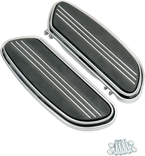 DS Chrome Steel Front Driver Sweeper Floorboard Pair