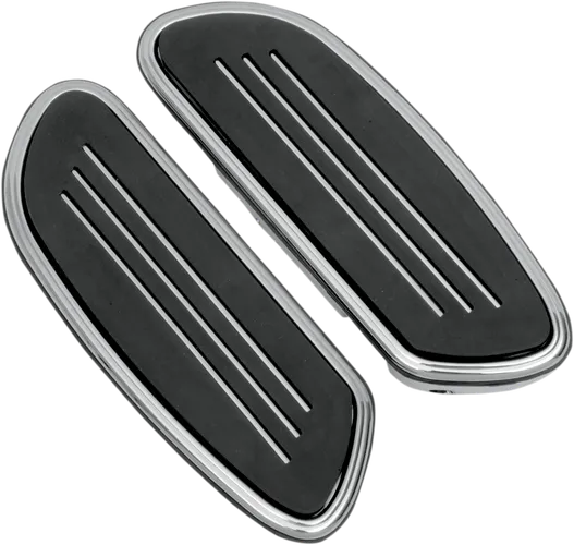 DS Chrome Steel Passenger Sweeper Floorboard Pair