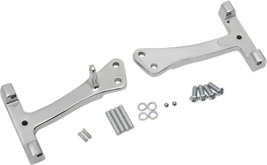 DS Polished Chrome Passenger Floorboard Mount Kit