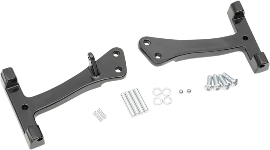 DS Black Steel Passenger Floorboard Mount Kit