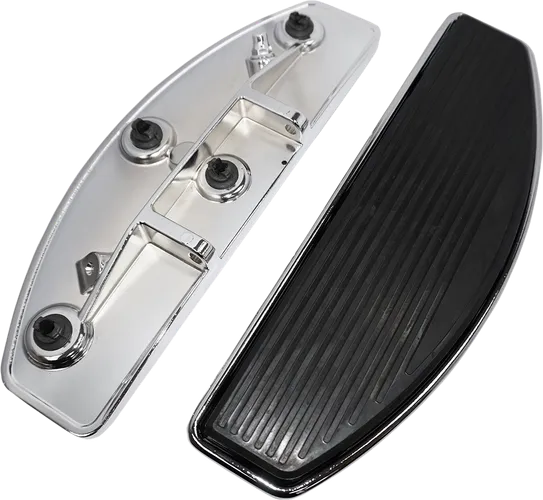 DS Chrome Billet Aluminum Driver Floorboard Pair