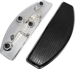 DS Chrome Billet Aluminum Driver Floorboard Pair