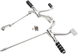 Chrome Forward Control Kit w/ Pegs