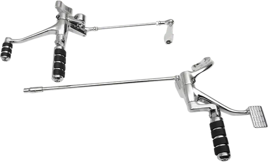 Chrome Forward Control Kit w/ Pegs Extended +2"
