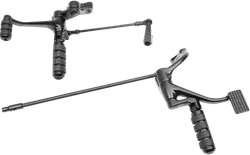 DS Black Forward Control Kit w/ Pegs Extended +2