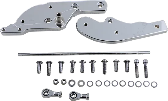 DS Chrome Aluminum Extended Forward Control Kit
