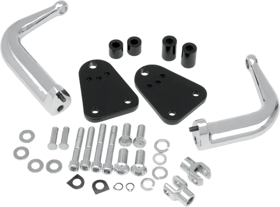 DS Chrome Driver Adjustable Highway Footpeg Mount