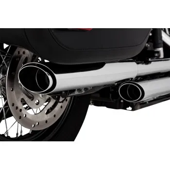 Vance Hines 3in Twin Slash PCX Slip On Muffler Exhaust Tail Pipe Chrome
