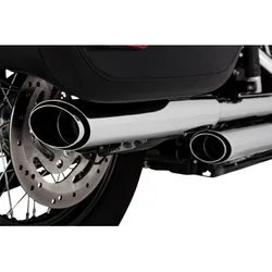 Vance Hines 3in Twin Slash PCX Slip On Muffler Exhaust Tail Pipe Chrome
