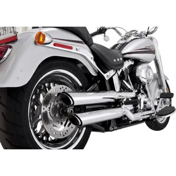 Vance Hines 3in Twin Slash PCX Slip On Muffler Exhaust Tail Pipe Chrome