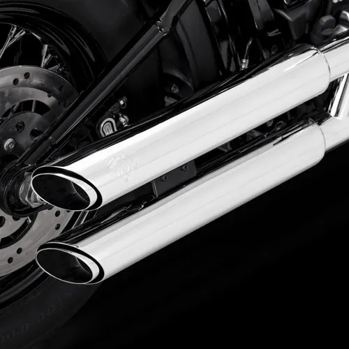 Vance Hines 3in Twin Slash PCX Slip On Muffler Exhaust Tail Pipe Chrome