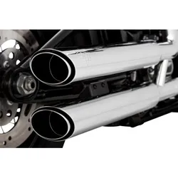 Vance Hines 3in Twin Slash PCX Slip On Muffler Exhaust Tail Pipe Chrome