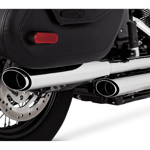 Vance Hines 3in Twin Slash PCX Slip On Muffler Exhaust Tail Pipe Chrome