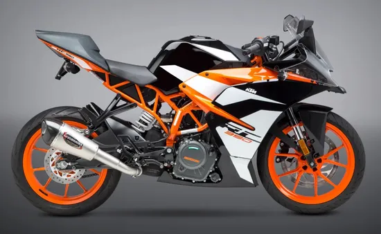 Yosh Alpha T Street Slip On SS Exhaust Pipe Works KTM 390Duke 390RC