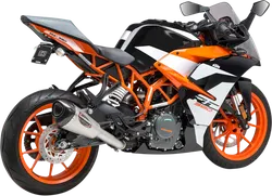 Yosh Alpha T Street Slip On SS Exhaust Pipe Works KTM 390Duke 390RC