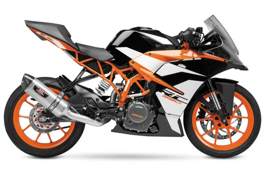 Yosh R-77 Race 3/4 Slip On SS Exhaust Pipe Works KTM 390 Duke 390 RC