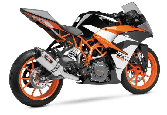 Yosh R-77 Race 3/4 Slip On SS Exhaust Pipe Works KTM 390 Duke 390 RC