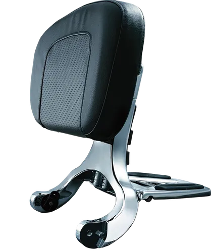 Kuryakyn Multi-Purpose Driver Passenger Backrest Luggage Rack Chrome