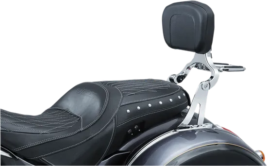 Kuryakyn Multi-Purpose Driver Passenger Backrest Luggage Rack Chrome