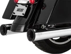 Vance Hines Chrome Black Inverted 4in Eliminator Slip On Muffler