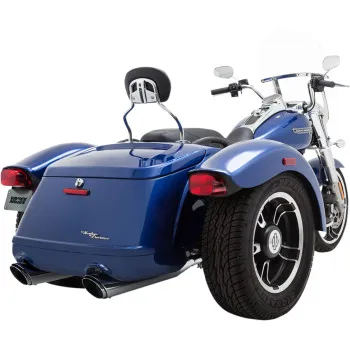 Vance Hines Twin Slash 3in Slip On Muffler Exhaust Pipe Chrome