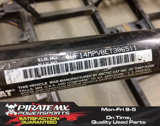 Wildcat Frame Chassis From 2014 Arctic Cat X Limited #14