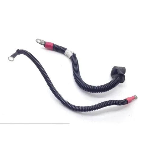 Positive Negative Battery Starter Wires 03 Harley Softail Standard FXST 1871 3