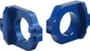 Works Connection Blue Aluminum Elite Axle Block Pair