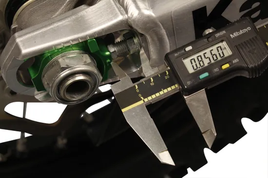 Works Green Aluminum Elite Axle Block Pair