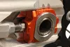 Works Orange Aluminum Elite Axle Block Pair