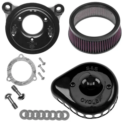 S&S Black Teardrop Stealth Air Cleaner Kit