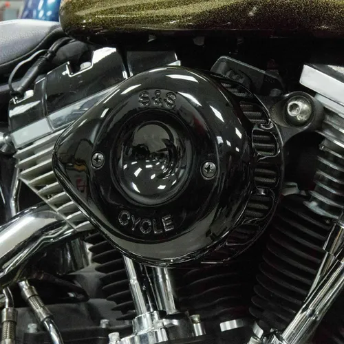 S&S Black Teardrop Stealth Air Cleaner Kit