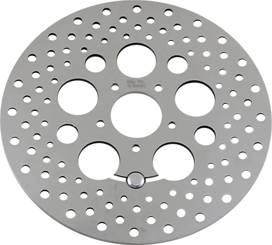 DS 11.8 Front Brake Rotor Disc Drilled Polished Stainless Steel