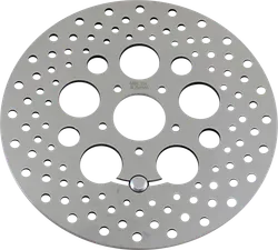 DS 11.8 Front Brake Rotor Disc Drilled Polished Stainless Steel