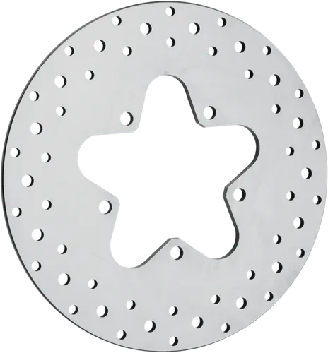 DS 11.5 Rear Brake Rotor Disc Drilled Polished Stainless Steel