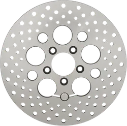 DS 10 Rear Brake Rotor Disc Drilled Stainless Steel
